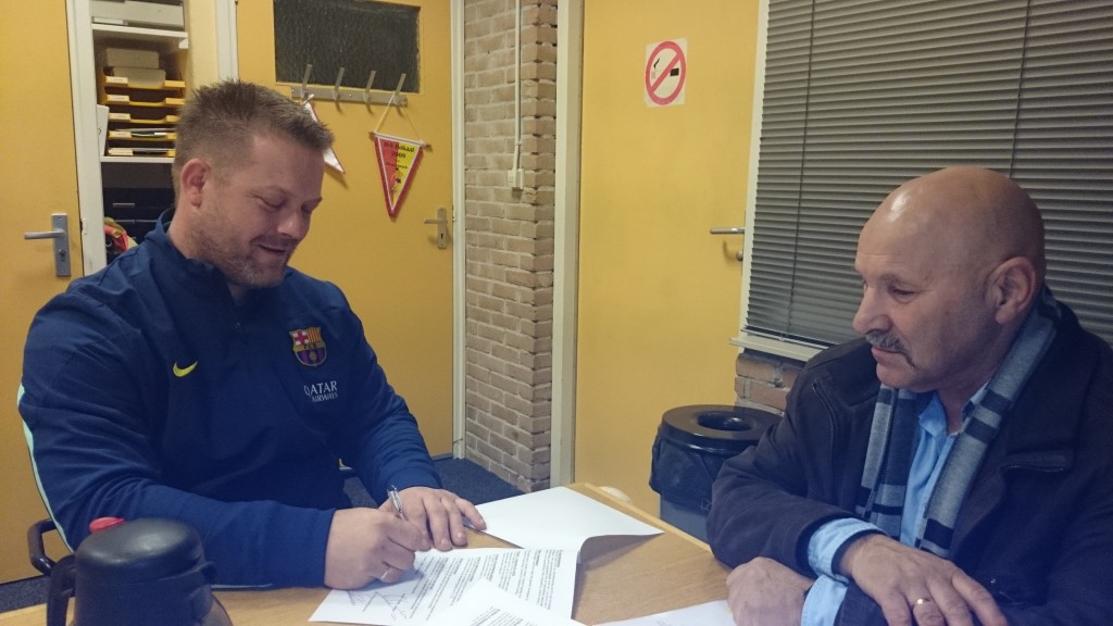 Tevreden gezichten bij Johan Rieks (l) en Willem Waals.
